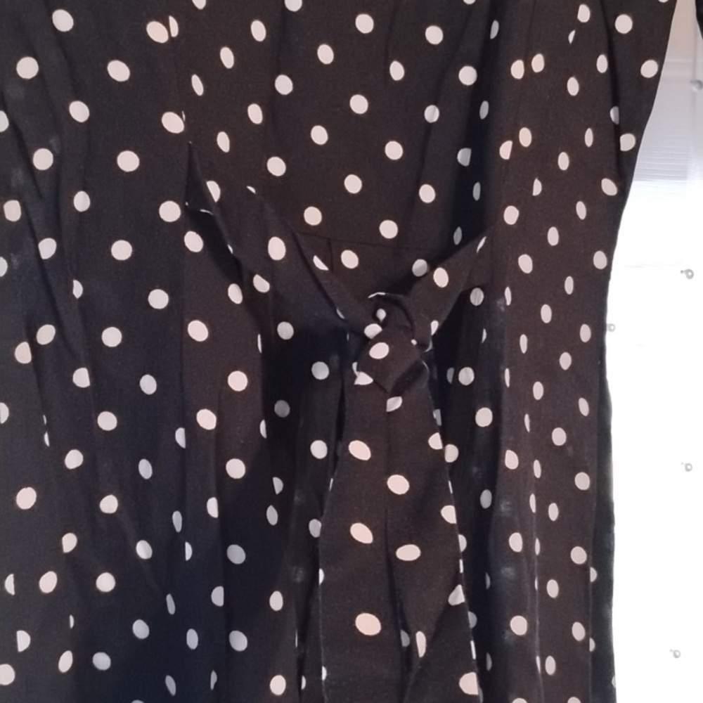 Shelly Michaels Vintage Black with White Polka Dot Dress, Size: 7/8, NWT - Picture 10 of 10